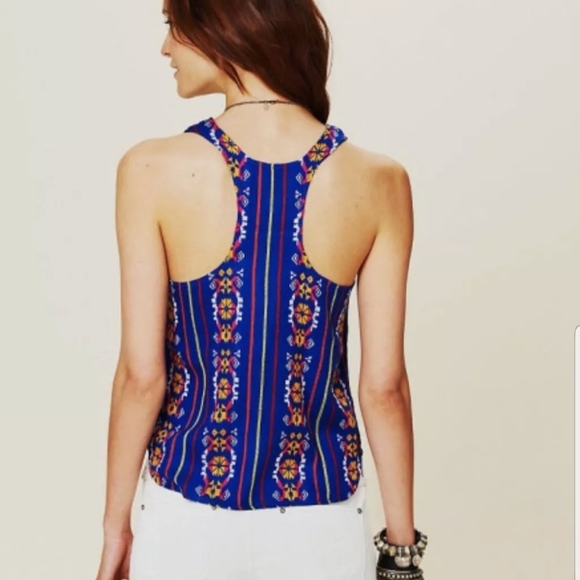 Jen's Pirate Booty Atlantic Embroidered Tank Royal Size M/L - Picture 14 of 14